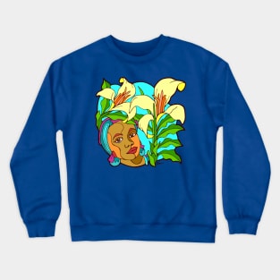 Queen Arum Lilies Crewneck Sweatshirt